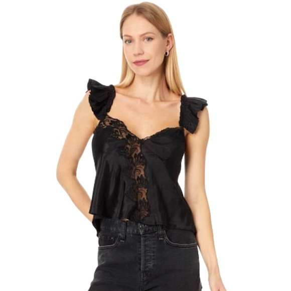 Free People Tops - Free People Harmony Lace Details Top